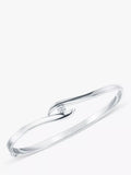 Jools by Jenny Brown polished cubic zirconia slender bangle, UK version