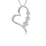 Jools by Jenny Brown heart pendant cubic zirconia stones (British brand)