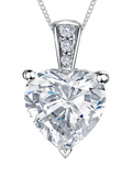 Jools by Jenny Brown heart cubic zirconia pendant 40cm chain, UK version