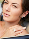 Jools by Jenny Brown cubic zirconia drop earrings, imported from the UK