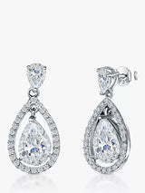 John Lewis Jools by Jenny Brown Pavé Surround Tear Drop Earrings- Buy online at McGrocer
