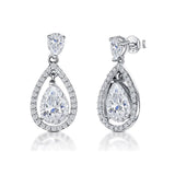 Jools by Jenny Brown pavé surround tear drop earrings, UK version