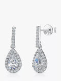 Jools by Jenny Brown Cubic Zirconia Halo Drop Earrings