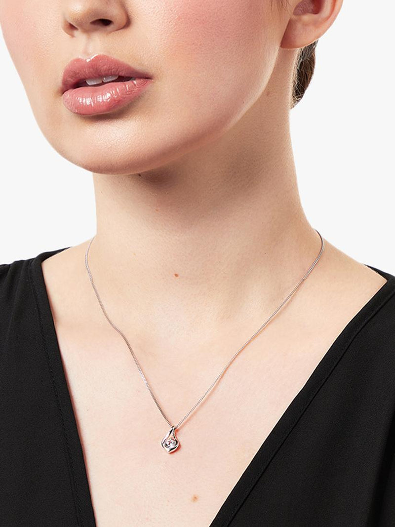 Jools by Jenny Brown silver cubic zirconia pendant, imported from the UK