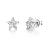 Jools by Jenny Brown cubic zirconia star stud earrings small (British brand)