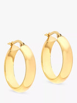 John Lewis IBB 9ct Yellow Gold Large Creole Hoop Earrings- Buy online at McGrocer