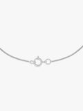 IBB 9ct white gold cubic zirconia pendant necklace (British brand)