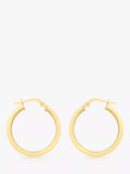 IBB 9ct yellow gold lever hoop earrings, imported from the UK