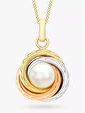 IBB 9ct gold pearl pendant necklace, imported from the UK