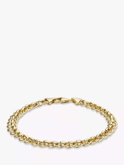 John Lewis IBB 9ct Yellow Gold Rollerball Bracelet, 19cm- Buy online at McGrocer