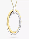 IBB 9ct two colour gold pendant necklace - British product