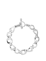 John Lewis Andea Sterling Silver Assorted Cut Out Shapes Bracelet- Buy online at McGrocer