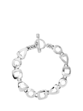 Andea sterling silver bracelet with cut out shapes, UK version