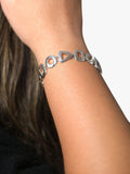 Andea sterling silver bracelet with cut out shapes, UK version