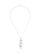 John Lewis Andea Sterling Silver Assorted Cut Out Pendant Necklace 45cm- Buy online at McGrocer
