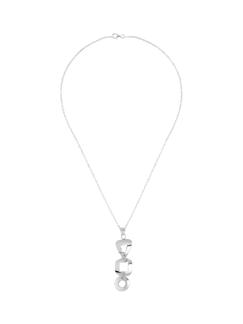 Andea pendant necklace sterling silver cut out (British brand)