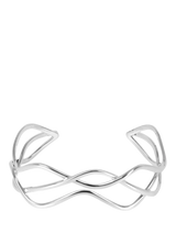 John Lewis Andea Sterling Silver Woven Wire Cuff Bracelet- Buy online at McGrocer
