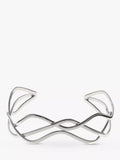 Andea sterling silver woven wire cuff bracelet (British brand)