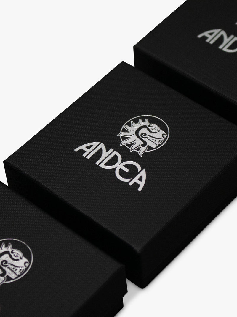 Andea sterling silver spinning hoop drop earrings (British brand)