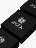 Andea sterling silver spinning hoop drop earrings (British brand)