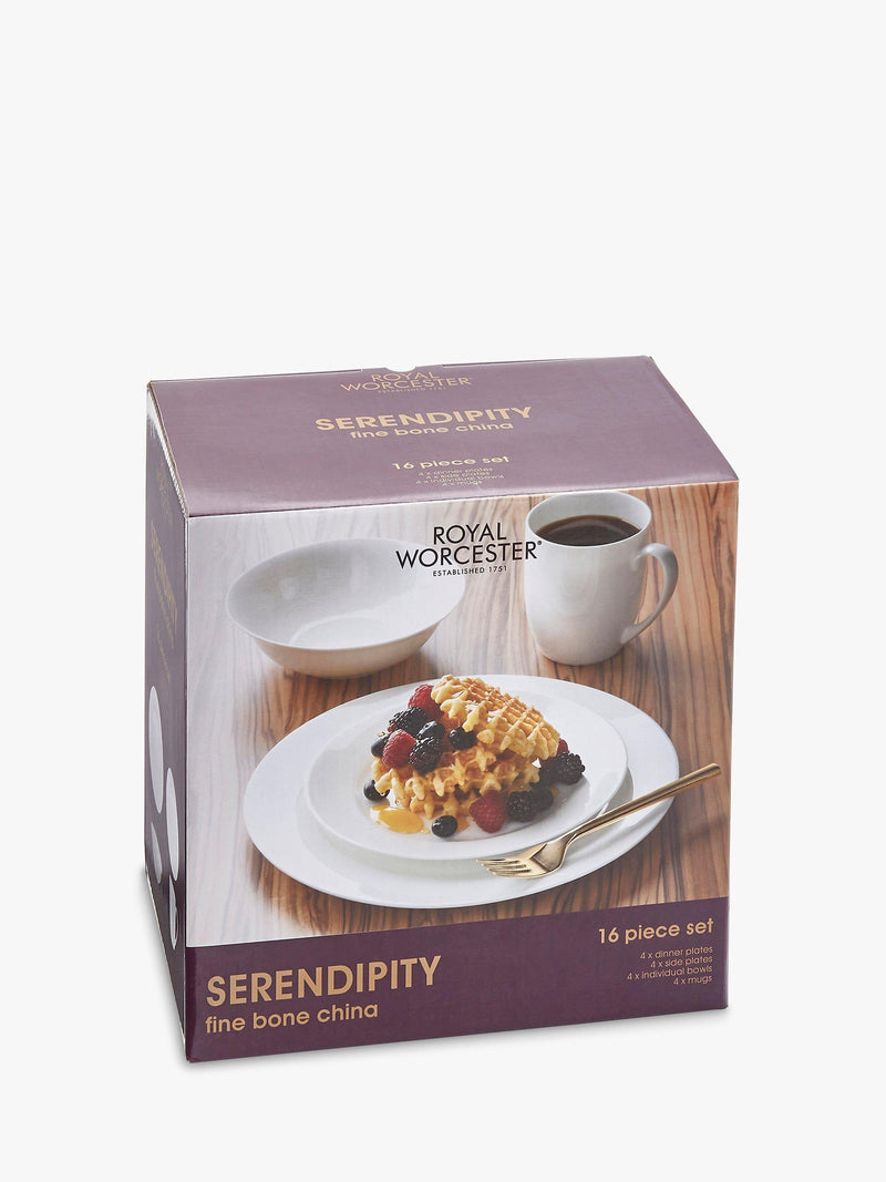 Royal Worcester Serendipity bone china dinnerware set 16 piece (British brand)