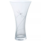 John Lewis Dartington Crystal Dragonfly Vase, Large, H25cm, Clear- Buy online at McGrocer