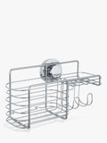 BlissHome suction shower basket with soap dish and hooks - British product