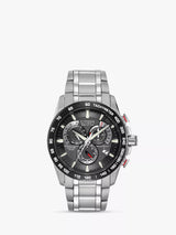 John Lewis Citizen CB5898-59E Men's Eco-Drive Perpetual Calendar Chronograph Watch, Silver/Black- Buy online at McGrocer