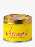 Lily-flame Verbena scented tin candle 230g, UK version
