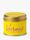 Lily-flame Verbena scented tin candle 230g, UK version