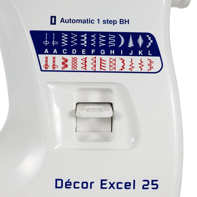 Janome Decor Excel 25 Sewing Machine, UK version