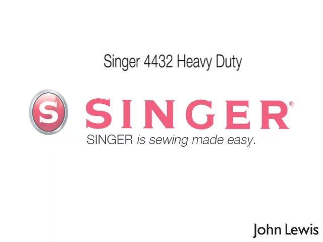 Singer heavy duty 4432 sewing machine, imported from the UK