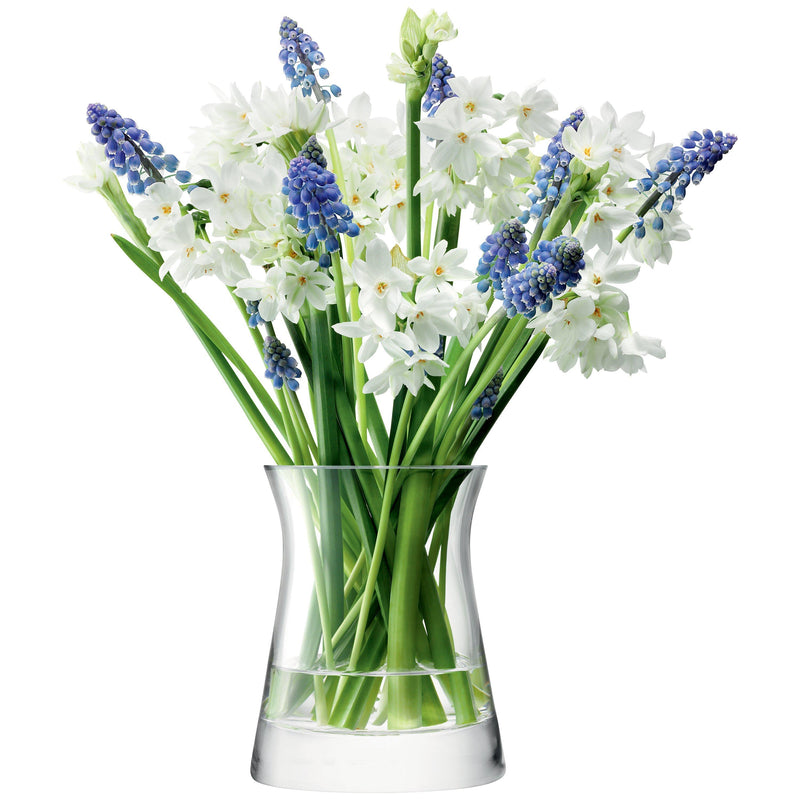 LSA International Flower Garden Posy Vase clear H13cm, UK version