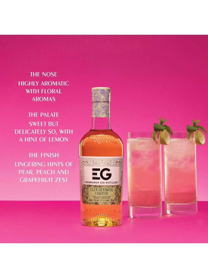 Edinburgh Gin elderflower liqueur 50cl bottle - British product