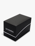 Sekonda men's date dial leather strap watch - British product
