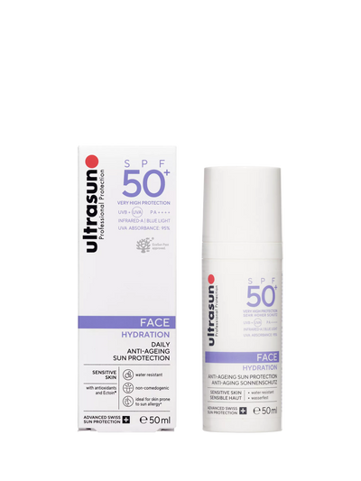 John Lewis Ultrasun SPF 50+ Anti-Ageing Ultra Sensitive Facial Sun Cream 50ml- Buy online at McGrocer