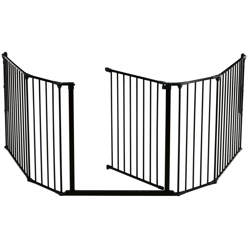 BabyDan XL fire surround safety gate in black - British product