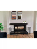 BabyDan XL fire surround safety gate in black - British product