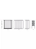 BabyDan XL fire surround safety gate in black - British product
