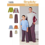 John Lewis Simplicity Men's and Boys' Loungewear Sewing Pattern Leaflet 1505- Buy online at McGrocer