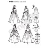 Simplicity girls' costume sewing pattern 3725, UK version