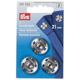 Prym snap fasteners 21mm pack of 3 (British brand)