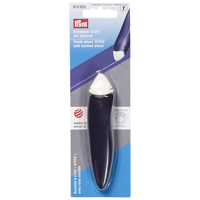Prym ergonomic chalk wheel stick sewing tool (British brand)