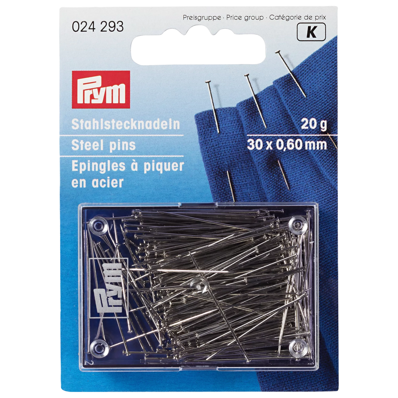 Prym straight pins 20g - British product