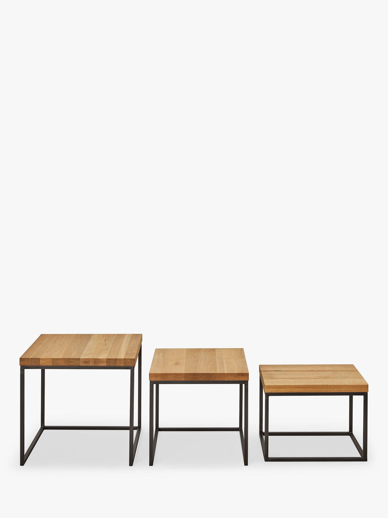 John Lewis Calia solid oak nesting tables - British product