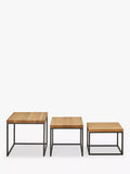 John Lewis Calia solid oak nesting tables - British product