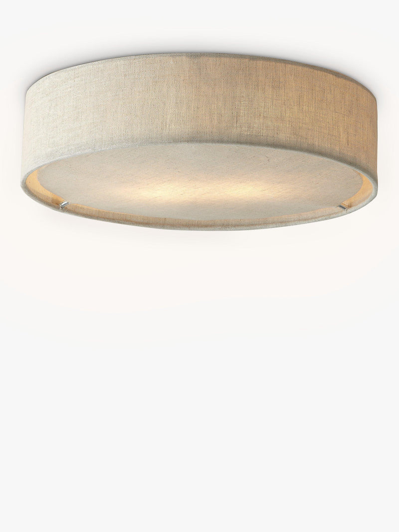 John Lewis Samantha linen ceiling light natural - British product