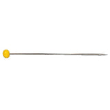 Prym glass headed pins 60mm 20g yellow, imported from the UK