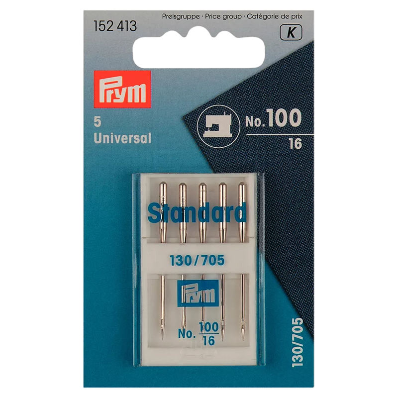 Prym sewing machine needles pack of 5 size 100, UK version