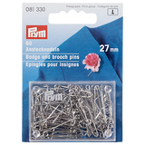 John Lewis Prym Badge and Brooch Pins, 60 Pack, 27mm, Silver- Buy online at McGrocer